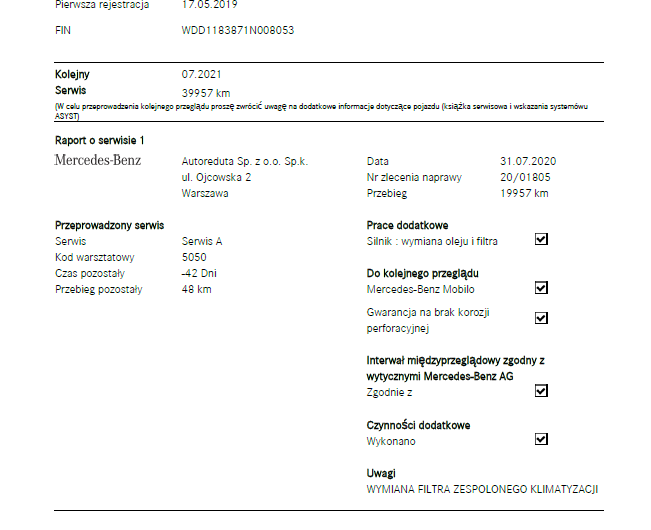 MERCEDES-BENZ CLA 1.3 163KM 2019′ Polska VAT23
