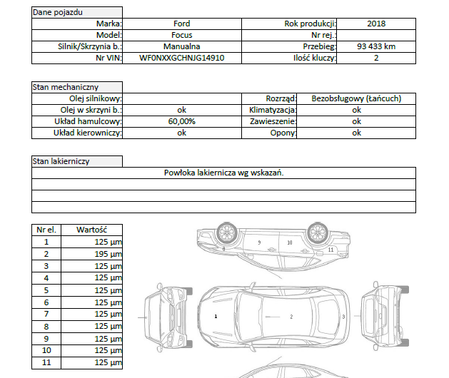 FORD FOCUS 1.5 150KM 2018′ Polska VAT23