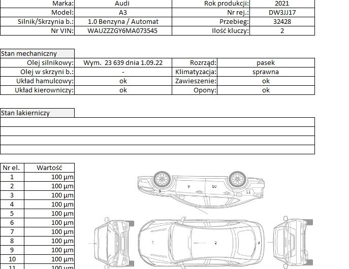 Audi A3 1.0 benzyna 2021r VAT23