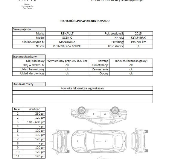 Renault Scenic 2015r 1.6 Diesel 130KM Limited 7 Osób VATmarża