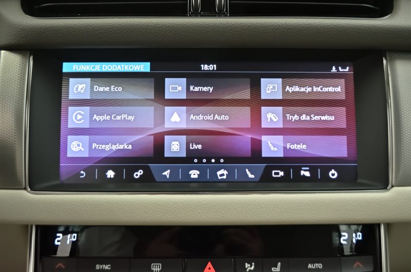Jaguar XF 2018r 2.0Benzyna 250KM Prestige SalonPL VATmarża